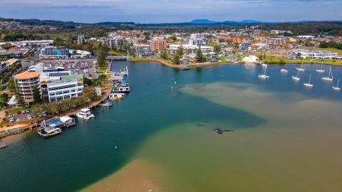 image of estuary on the NSW north coast