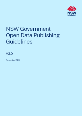 NSW Government Open Data Publishing Guidelines